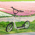 Aosom Youth Scooter Kick Scooter For Kids 5 With Adjustable Handlebar 16