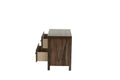 Oak Finish 1Pc Nightstand Wooden Bedside Table 2X Drawers Storage Bedroom Furniture Oak 2 Drawers Bedroom Bedside Cabinet Contemporary,Modern,Transitional Rubberwood Easy Assembly Oak Particle Board