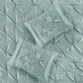 7 Piece Tufted Comforter Set Seafoam Queen Queen Seafoam Polyester