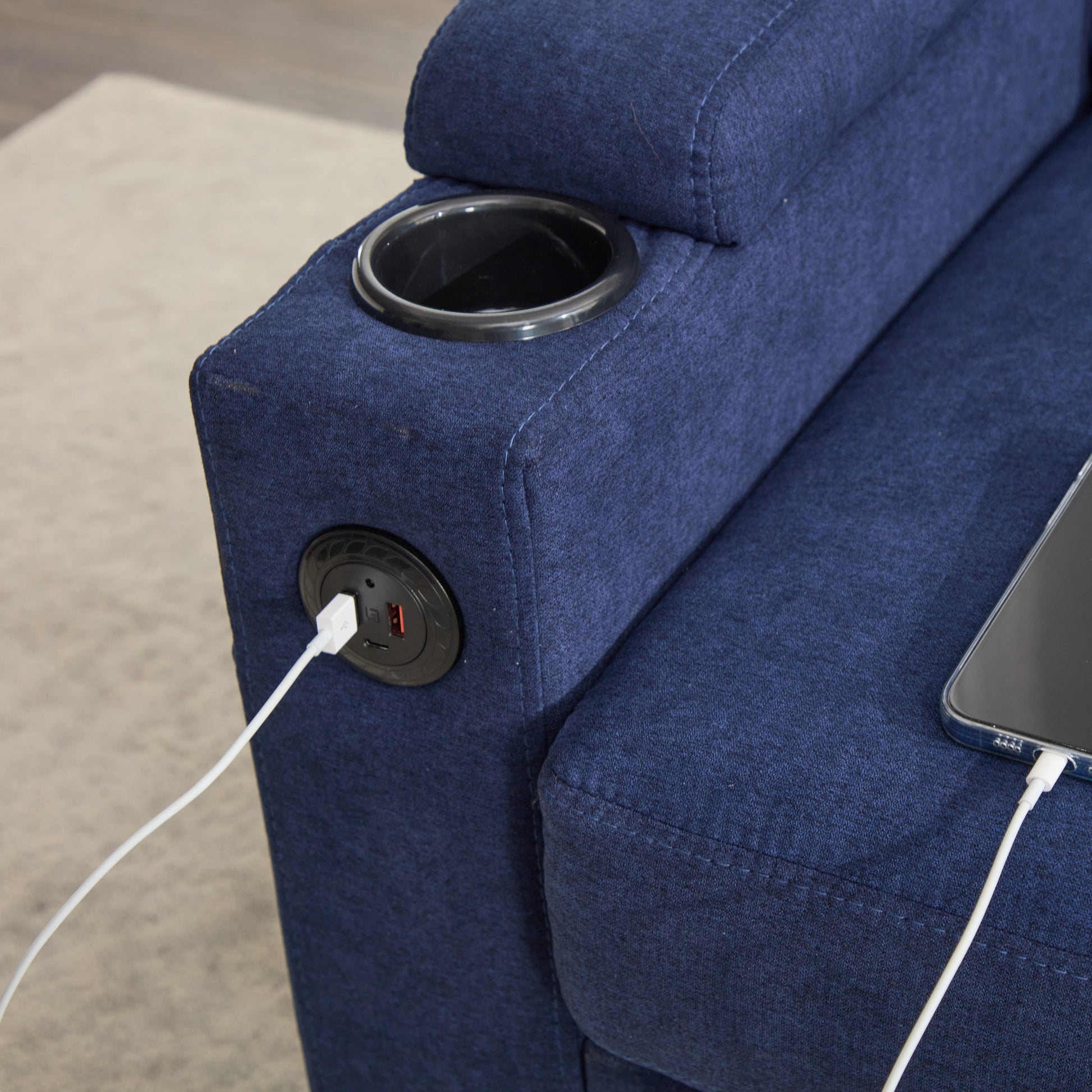 Blue Color Knock Down 3 Seat Combo Sofa With Storage Ottoman For Living Room Apartment Bedroom And Compact Room,Room, Upholstered Sectional Couch, L Shaped Bench With A Footrest, A Individual Stool White Wood Primary Living Space Heavy Duty Pine 3 Seat