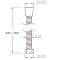 71 Inches Shower Hose Extra Long Handheld Shower Head Hose Extension Replacement Brushed Nickel Stainless Steel