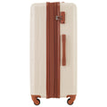 2 Piece Luggage Set With Bags Expanable Spinner Wheels Abs Lightweight Suitcase With Tsa Lock 20Inch 28Inch Khaki Brown Abs