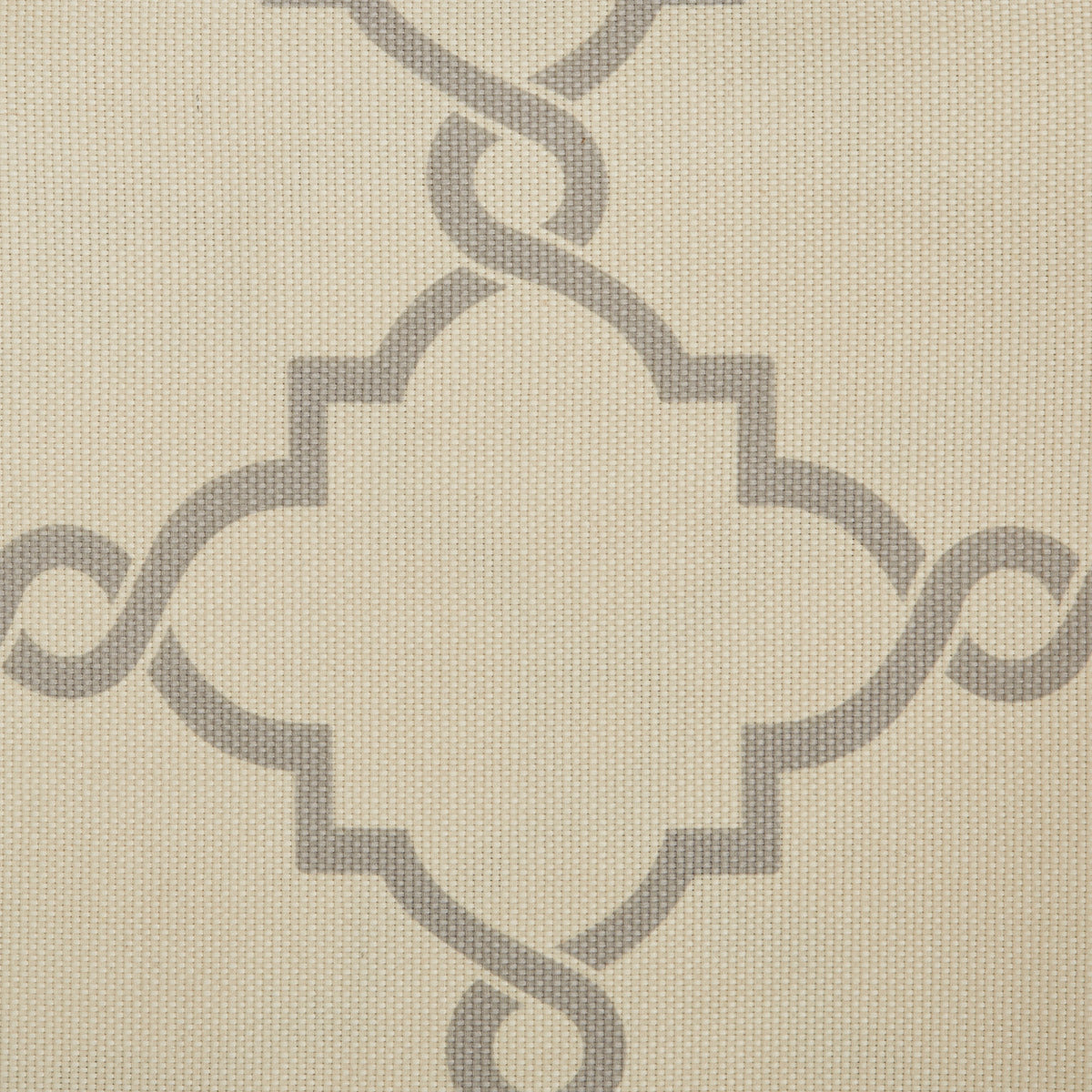 Fretwork Print Grommet Top Window Valance Beige Grey 50X18" Beige Grey Polyester