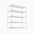5 Tier Heavy Duty Adjustable Shelving And Racking, 300 Lbs. Per Wire Shelf, With Wheels And Shelf Liners, For Warehouses, Supermarkets, Kitchens, Etc. 59.45