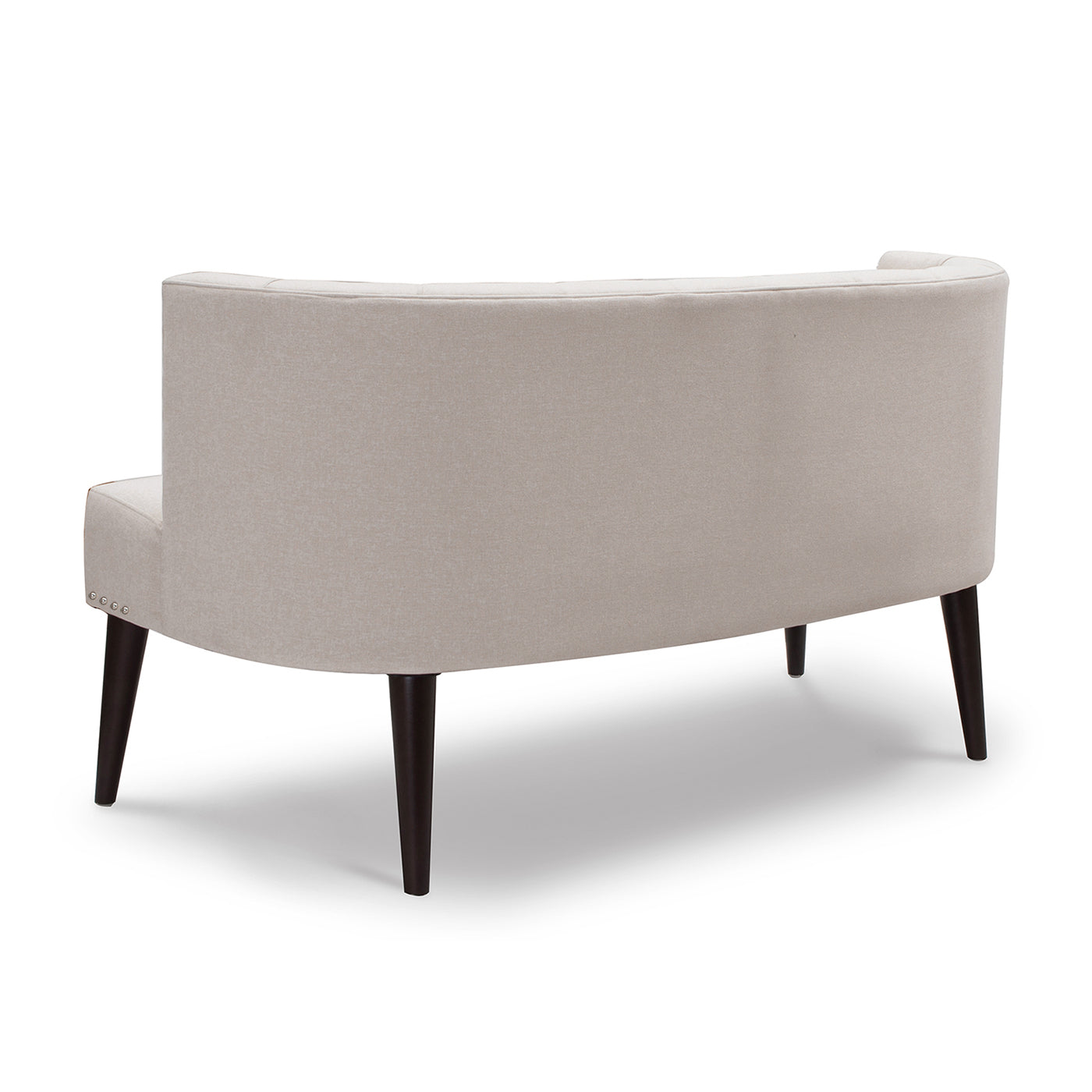 Celine Tufted Settee Accents, Sky Neutral Beige Polyester Beige Foam Polyester