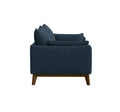 Varia Blue Sofa Blue Foam Solid Wood 2 Seat