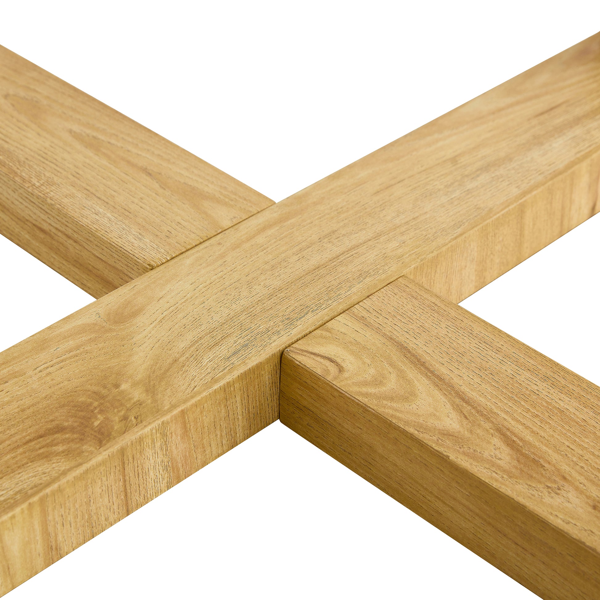 Modern Practical Circular Coffee Tables. Made Of Transparent Tempered Glass Tabletop And Wood Colored Mdf Material. Suitable For Living Rooms And Bedrooms.31.5"*31.5"*17.7" Transparent Glass