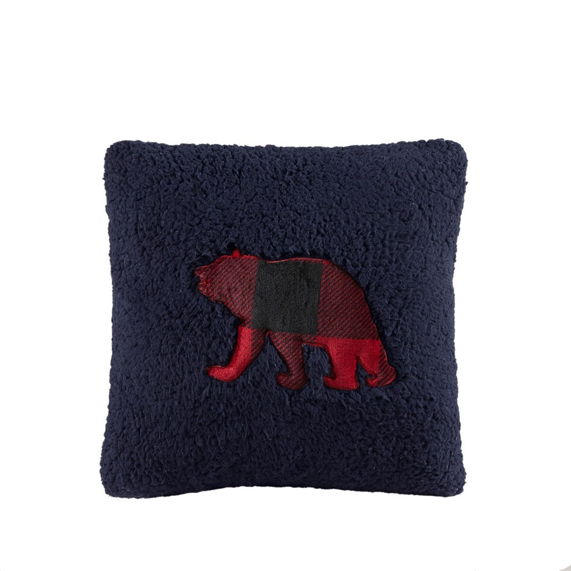 Plush To Sherpa Down Alternative Comforter Set King Multicolor Polyester