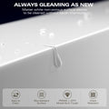 Luxury Handcrafted Stone Resin Freestanding Soaking Bathtub With Overflow In Matte White, Cupc Certified 24S03 59Mw Matte White Bathroom Freestanding Tubs Soaking Center Solid Surface