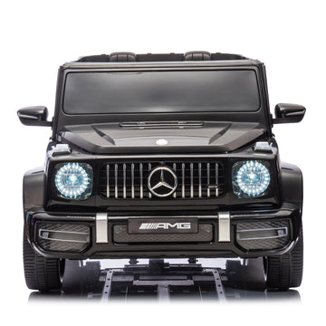 24V 2 Seater Kids Ride On Car Licensed Mercedes Benz G63 Powerful 4Wd For Kids Ages 3 8, With 7Ah Big Battery, Remote Control, Soft Braking, 4 Wheel Suspension, Led Headlight & Music,Black Black Polyethylene