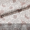 6 Piece Cotton Percale Quilt Set With Throw Pillows Blush King Cal King King Blush Polyester