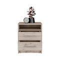 Eter Nightstandend Table, Side Table Superior Top, Two Drawers Light Gray Gray 2 Drawers Bedroom Rectangle Modern Shelf Particle Board Particle Board