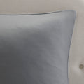 Embroidered 8 Piece Comforter Set Grey Cal King California King Grey Polyester