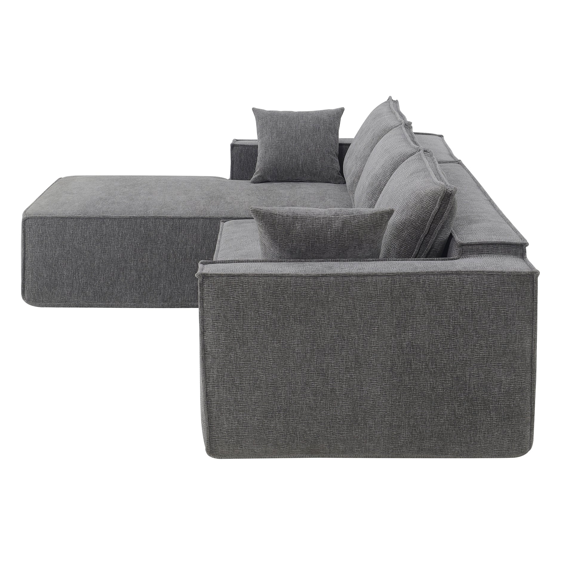 9587G Package Gray Chenille 1 Seat