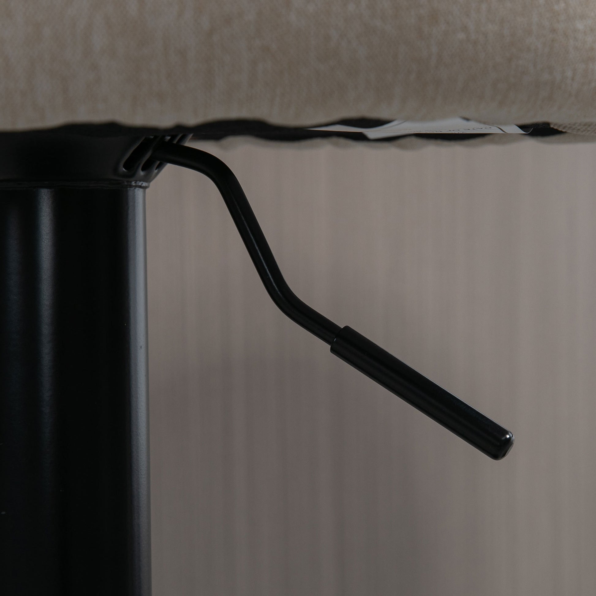 Homcom Adjustable Swivel Bar Stools Set Of 2, Linen Touch Fabric, Beige Beige Polyester