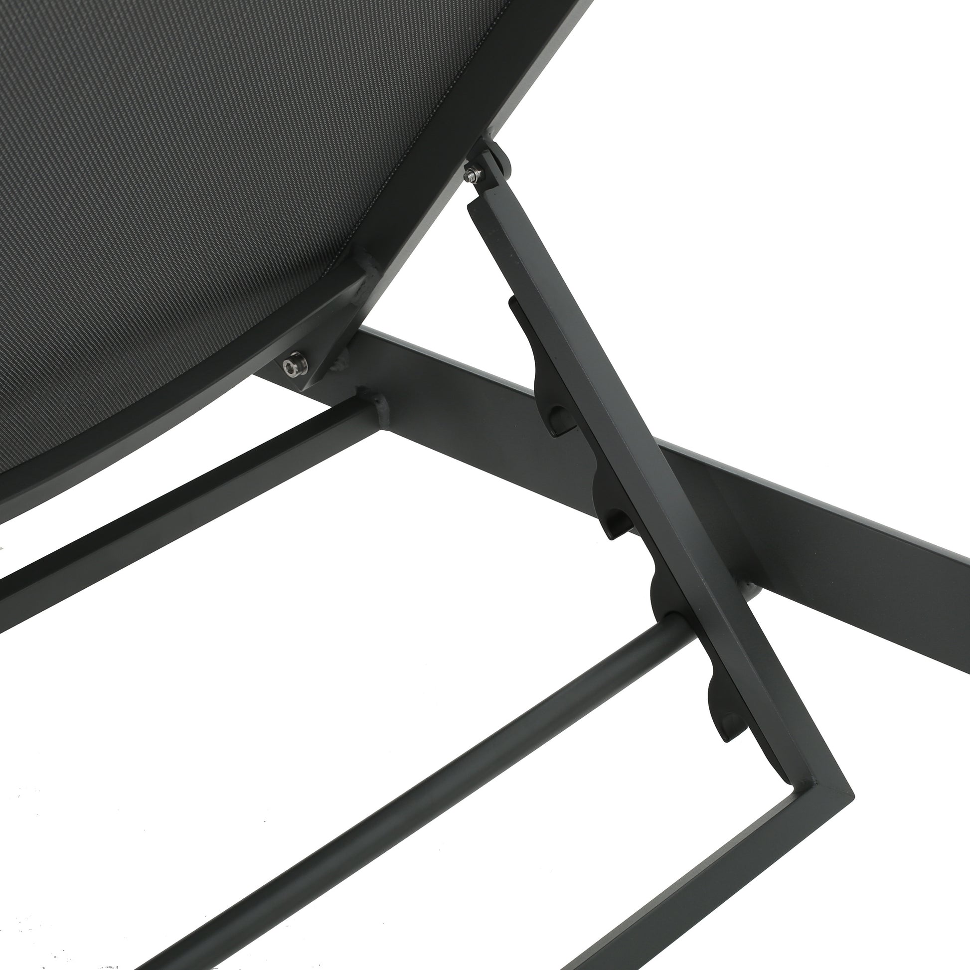 Cape Coral Kd Chaise Lounge Grey Gray Mesh