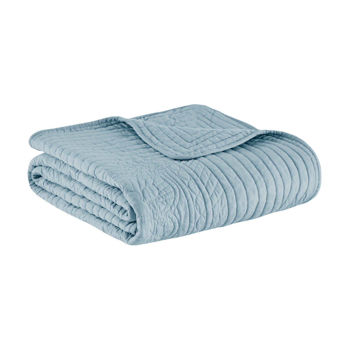 6 Piece Reversible Soped Edge Daybed Cover Set Blue Daybed Blue Polyester