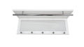 Esyspot Metal Powder Coating Hook Wall Mounted With Shelf In White White Bedroom Contemporary Chrome Metal