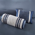 7 Piece Comforter Set Navy Cal King California King Navy Polyester