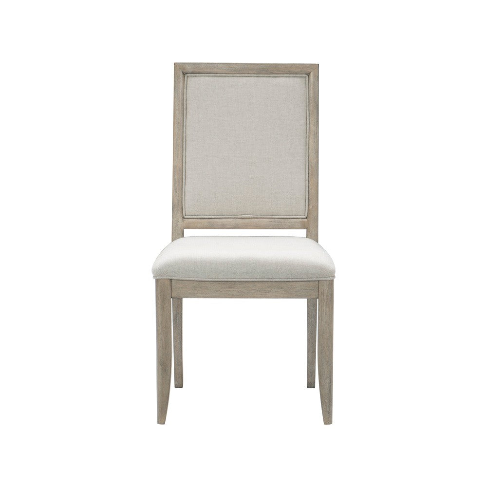 Modern Contemporary Side Chairs Set Of 2, Upholstered Seat And Back Gray Finish Wooden Furniture Gray Dining Room Contemporary,Modern Side Chair Wood
