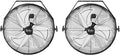 18 Inch Industrial Wall Mount 3 Speed Commercial Ventilation Metal Fan For Warehouse, Greenhouse, Workshop, Patio, Factory And Basement Black Black Metal