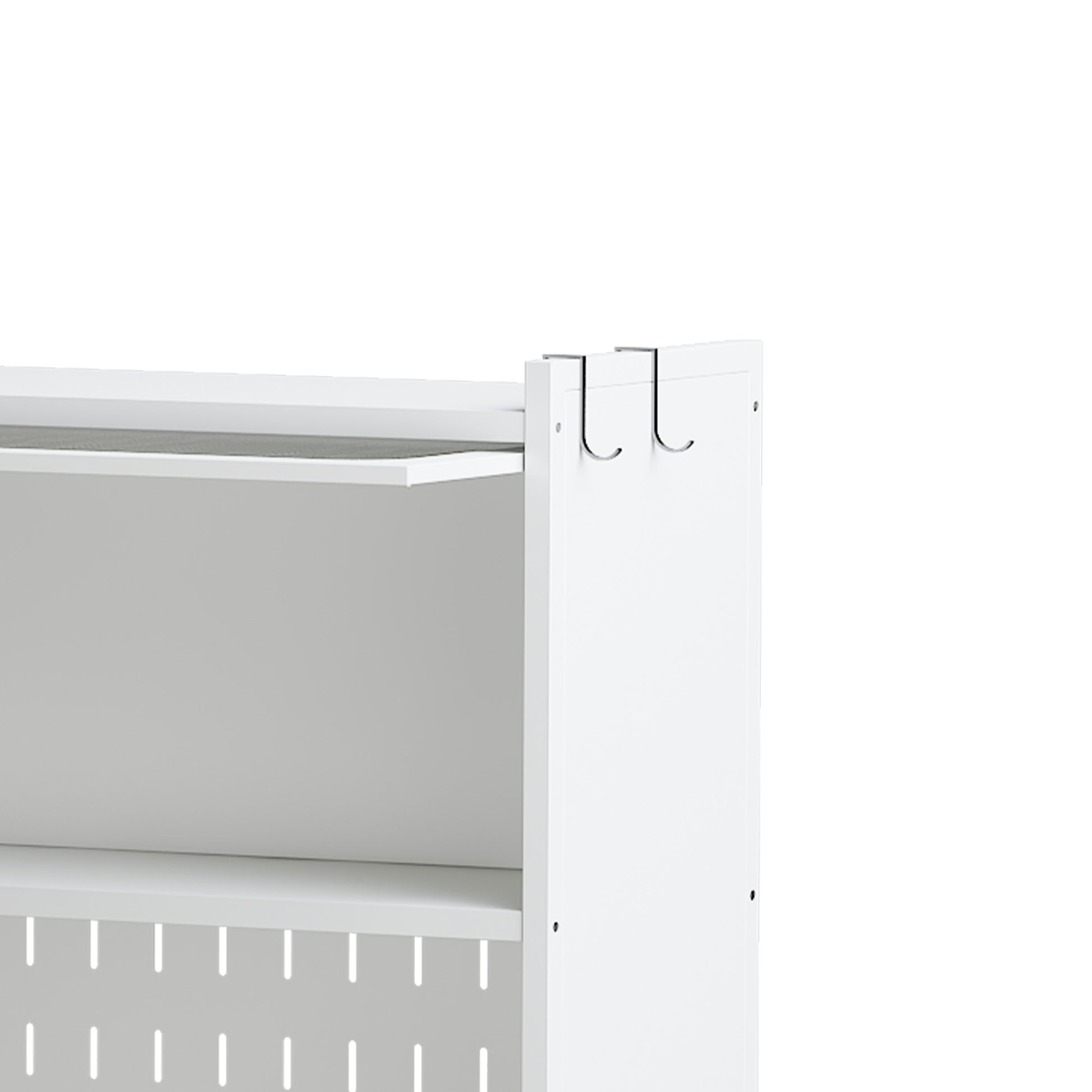 Kitchen Pantry Cabinet, Tall Storage Cabinet With Glass Doors & Adjustable Shelves, Cabinet Cupboard For Kitchen, Living Room, Dinning Room, White White Kitchen Modern Glass Doors Steel