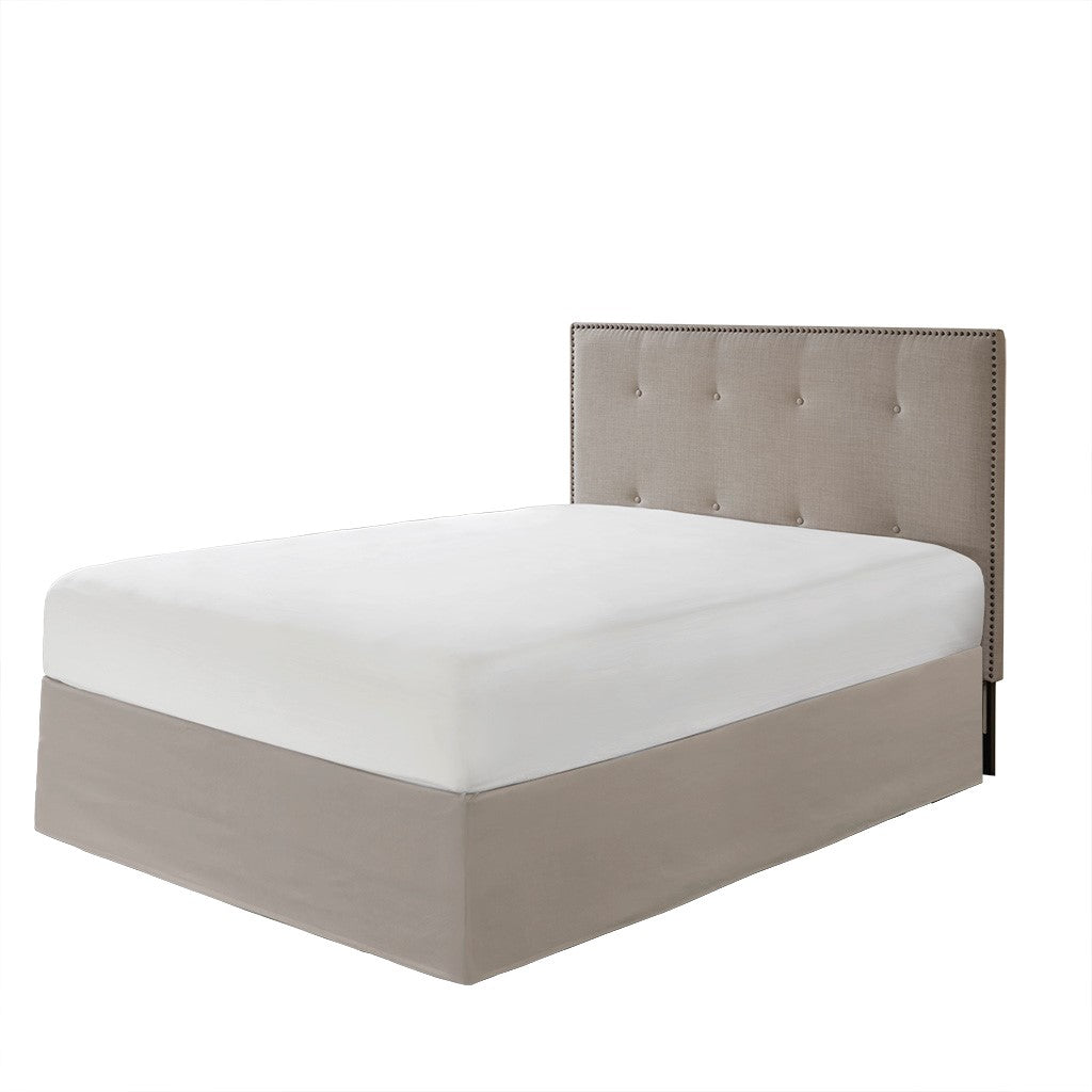 Wrap Around Adjustable Bedskirt Khaki One Size Khaki Microfiber