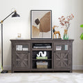 2 Doors Cabinet Farmhouse Cabinet, Farmhouse Tv Stand Barn Design,Modern Farmhouse Tv Media Stand, Large Barn Inspired Home Entertainment Console,Grey, 60.23