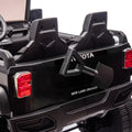 24V Two Seater Kids Ride On Car W Parents Remote Control, Licensed Toyota Lc250,2Wd,110W Motors,With Shovel,Three Point Seat Belt,Slow Start,Speed Adjustment,Bluetooth,Music For Kids Aged 3 . Black 100 149 Lbs Polypropylene