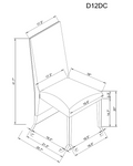 Stacey White And Grey Dining Chair Solid White Dining Room Rubberwood Solid Back 1 Marble Foam Wipe Clean Square Modern Side Chair Foam Rubber Wood