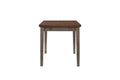 Counter Height Two Tone 4 Drawer Dining Table Gray Solid Wood Mdf