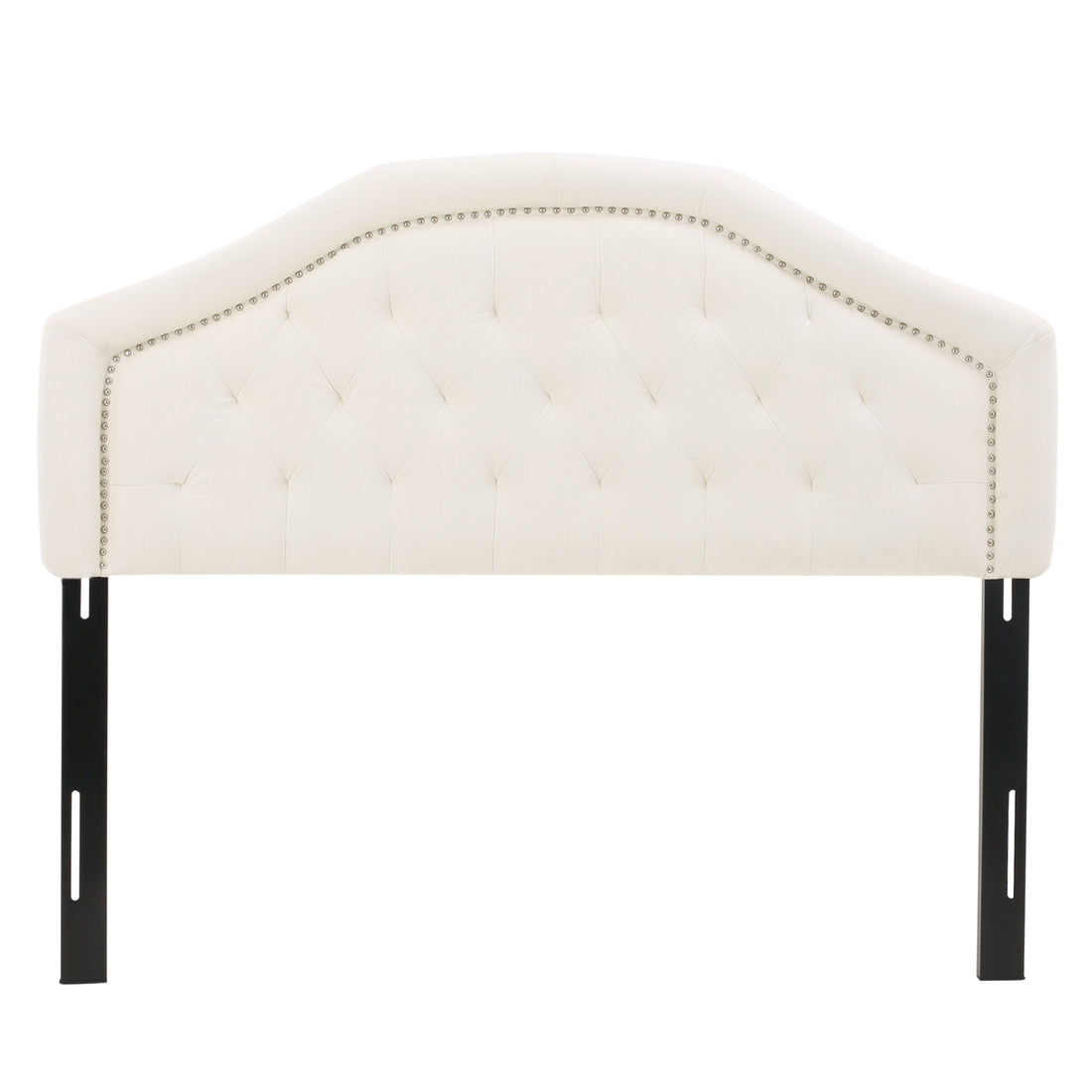 Queen&Full Sized Headboard Ivory Fabric
