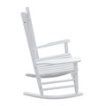 Wooden Porch Rocker Chair White White Solid Wood