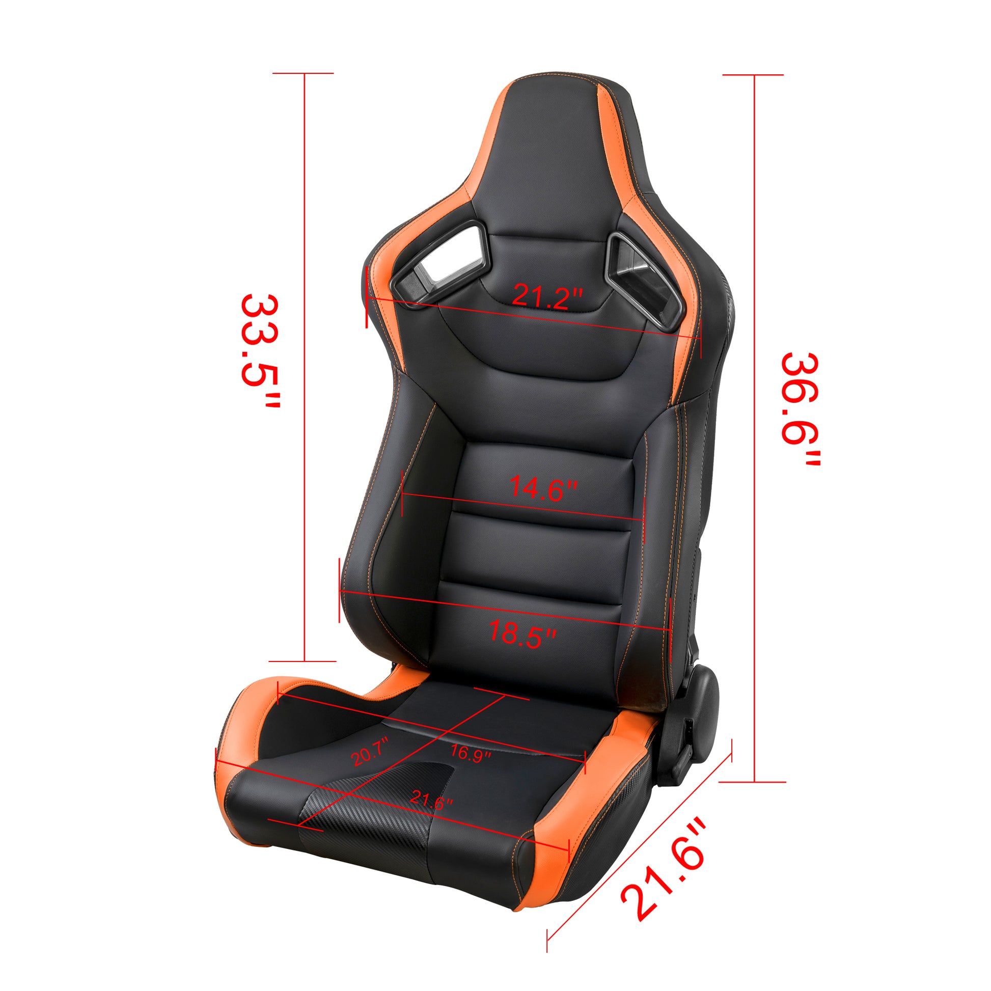 Racing Seat Black Vinyl
