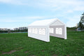 10'X20' Heavy Duty Carport Gazebo, Canopy Garage, Car Shelter With Windows White Steel