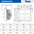 Ipower 7 Inch Shutter Exhaust Fan Aluminum,High Speed,2 Pack, Silver Silver Aluminium