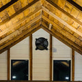 Healsmart 20 Inch Gable Mount Fan Attic Ventilator With Adjustable Temperature Thermostat, 3127 Cfm, Black Black Metal