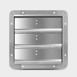 Ipower 7 Inch Shutter Exhaust Fan Aluminum With Speed Controller And Power Cord Kit ,High Speed, 1680 Rpm, 760 Cfm,2 Pack, Silver Silver Aluminium