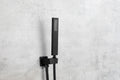 Shower System,Waterfall Rainfall Shower Head With Handheld, Shower Faucet Set For Bathroom Wall Mounted Matte Black Brass
