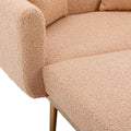 Coolmore Fashionable And Classic Style Chaise Lounge Chair Accent Chair For Living Room, Bedroom Camel Teddy Camel Teddy Foam Teddy