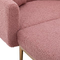 Coolmore Fashionable And Classic Style Chaise Lounge Chair Accent Chair For Living Room, Bedroom Brush Pink Teddy Brush Pink Teddy Foam Teddy