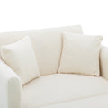 Coolmore Fashionable And Classic Style Chaise Lounge Chair Accent Chair For Living Room, Bedroom Teddy White White Teddy Foam Teddy