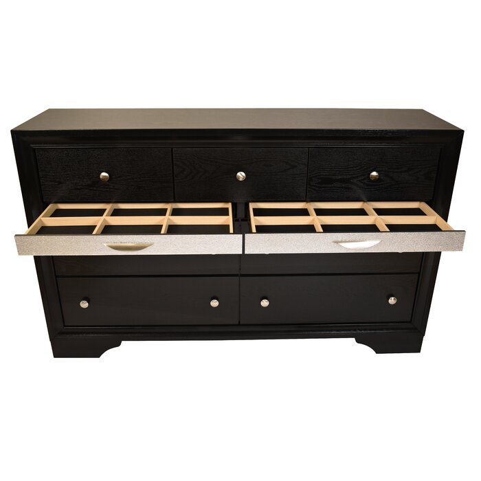 Matrix Traditional Style King 4 Pc Storage Bedroom Set Made With Wood In Black Box Spring Not Required King Black Wood 4 Piece Set Bedroom Bed Included,Dresser Included,Mirror Included,Nightstand Included Traditional Solid Wood Mdf Tufted Wood