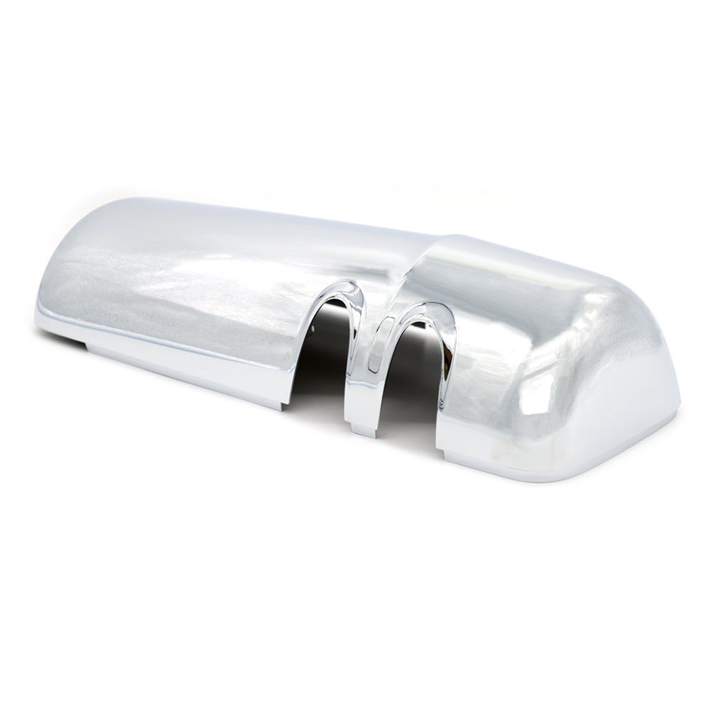 Chrome Door Mirror Covers Pair Driver Passenger Side For Kenworth T680 T880 W990 Chrome Plastic