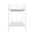 Twin Over Twin Metal Bunk Bed White Old Sku: Mf189201Kaa White Metal Metal