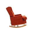 Coolmore Living Room Comfortable Rocking Chair Accent Chair Orange Polyester