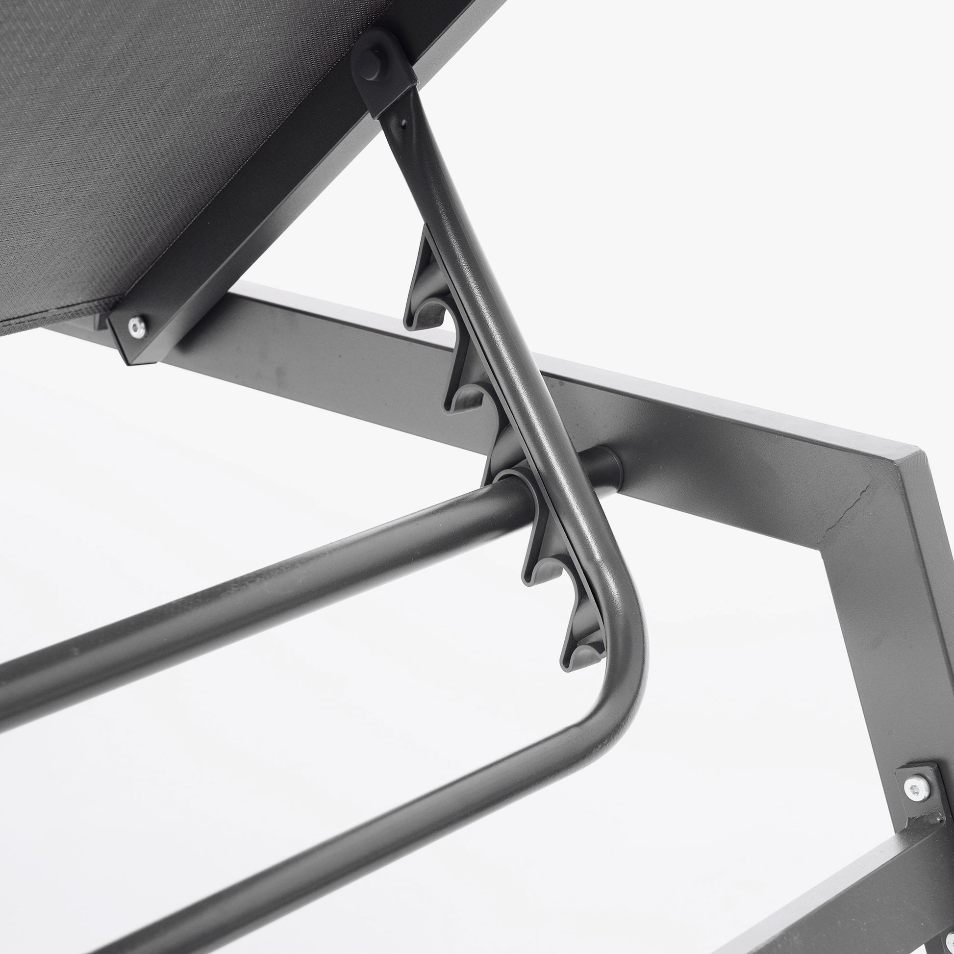 Outdoor Chaise Lounge Chair Set With Cushions, Five Position Adjustable Aluminum Recliner,All Weather For Patio,Beach,Yard, Pool Gray Blue White Stripes Aluminium