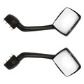 Chrome Hood Mirrors Pair For Kenworth T680 Peterbilt 579 587 W Mounting Kit Left And Right Side Chrome Abs