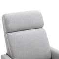 Set Of Two Wood Framed Upholstered Recliner Chair Adjustable Home Theater Seating With Thick Seat Cushion And Backrest Modern Living Room Recliners,Gray Gray Linen