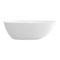 1800Mm Solid Surface Stone Soaking Tub Bathroom Freestanding Bathtub For Adult White Solid Surface